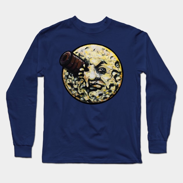 Trippin' to the Moon (Le Voyage Dans La Lune) Long Sleeve T-Shirt by littleluckylink